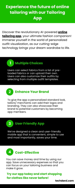 TechDarzi: The Online Tailoring App That Can Help You Look Your Best.