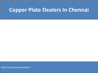 Copper Plate Dealers In Chennai