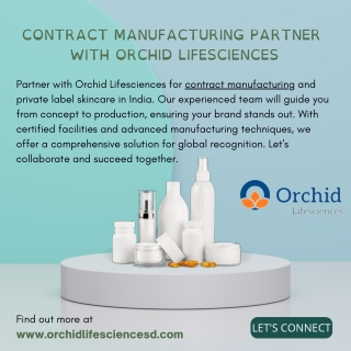Contract Manufacturing | Partner with Orchid Lifesciences
