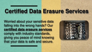 Certified Data Erasure Services