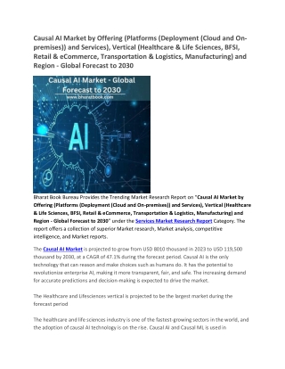 Causal AI Market - Global Forecast to 2030