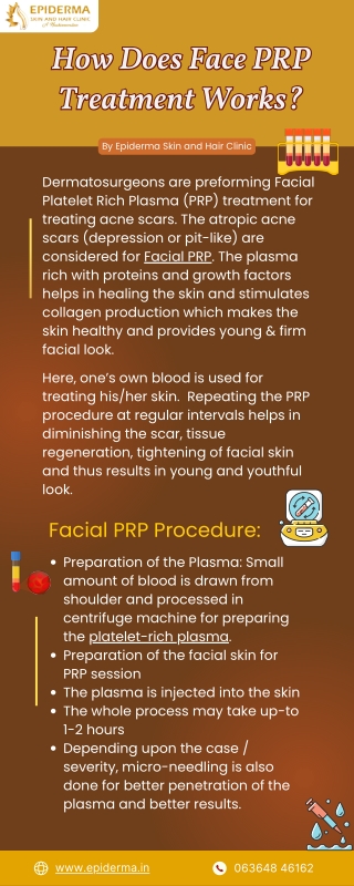 How Does Face PRP Treatment Works | Epiderma Skin and Hair Clinic Jayanagar