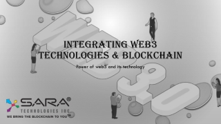 Integrating web3 Technologies & blockchain