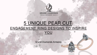 5 UNIQUE PEAR CUT ENGAGEMENT RING DESIGNS TO INSPIRE YOU