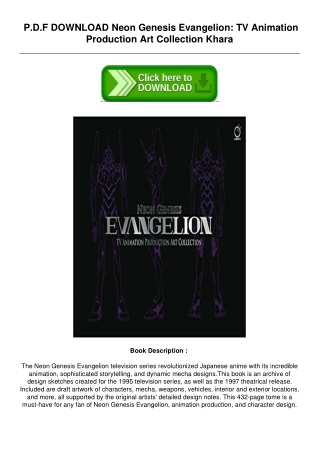 [pdf] Free PDF Neon Genesis Evangelion: TV Animation Production Art Collection b