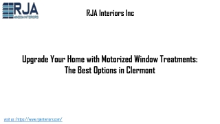 Best motorized window treatments in Clermont