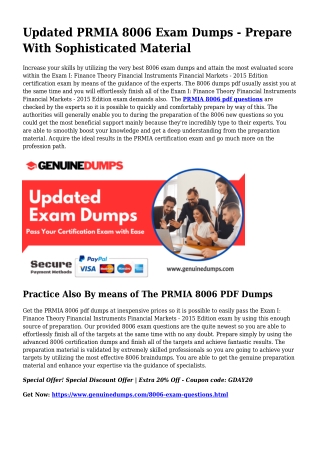 8006 PDF Dumps For Finest Exam Good results