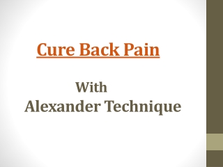 Cure Back Pain