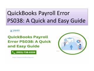 How to fix payroll update error PS038
