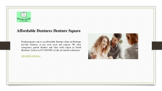 Affordable Dentures Denture Square