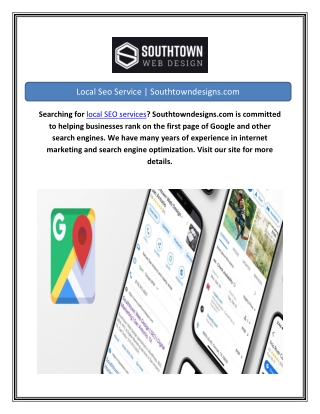 Local Seo Service  Southtowndesigns.com