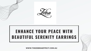 Enhance Your Peace with Beautiful Serenity Earrings