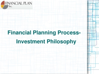 Financial Planning Process-Investment Philosophy