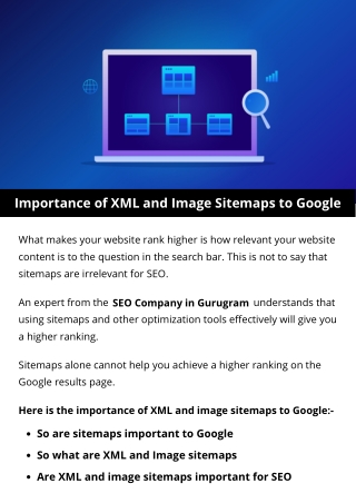 Importance of XML and Image Sitemaps to Google