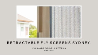 Retractable Fly Screens Sydney | Highlands Blinds, Shutters & Awnings