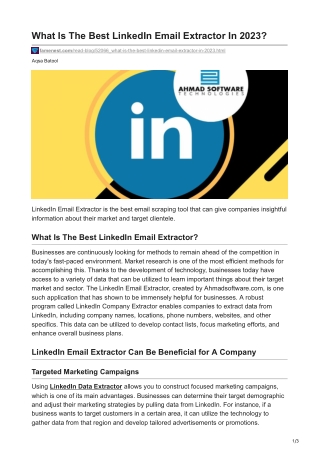 What Is The Best LinkedIn Email Extractor In 2023