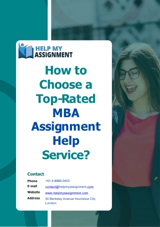 How to Choose a Top-Rated MBA Assignment Help Service (1)