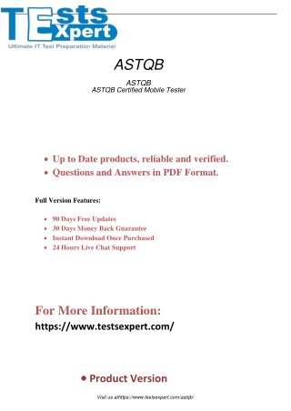 Excel in the ASTQB Certified Mobile Tester 2023 Exam - Boost Your Career with Mobile Testing Expertise!