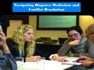 Navigating Disputes Mediation and Conflict Resolution