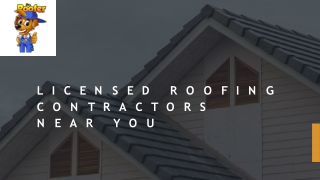 Licensed Roofing Contractors Near You