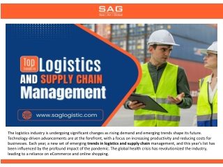 Top Trends in Logistics and Supply Chain Management