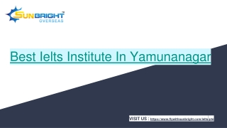 Best Ielts Institute In Yamunanagar (sunbright overseas)