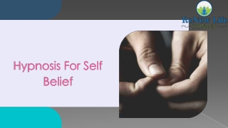 Hypnosis For Self Belief