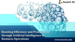 Boosting Efficiency and Productivity through Artificial Intelligence in Business Operations