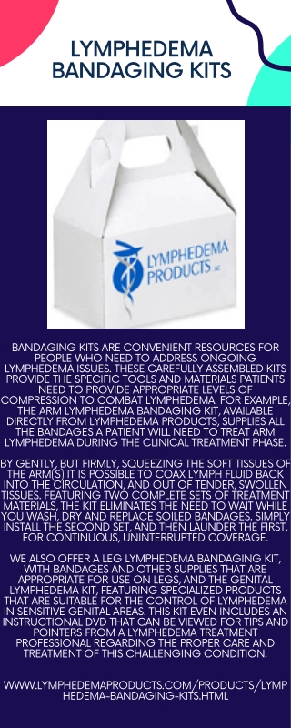 Lymphedema Bandaging Kits convenient resources - PDF