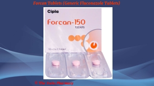 Forcan Tablets (Generic Fluconazole Tablets)