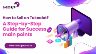 how to sell on Takealot step by step guide