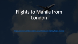 Flights to Manila from London