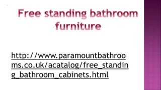 free standing bathroom furniture