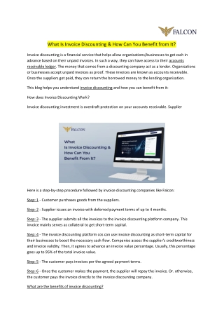 What Is Invoice Discounting & How Can You Benefit from It?