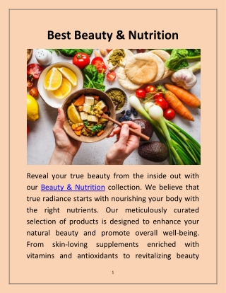 Best Beauty & Nutrition