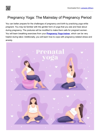 Pregnancy Yoga- The Mainstay of Pregnancy Period