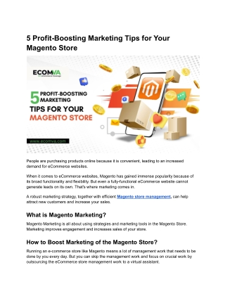 5 Profit-Boosting Marketing Tips for Your Magento Store