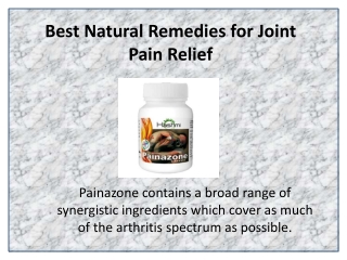 Eliminating Joint and Arthritis Pain with Painazone Capsule