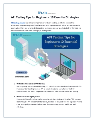 API Testing Tips for Beginners_ 10 Essential Strategies