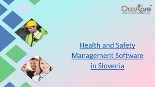 Health And Safety Management Software in Slovenia