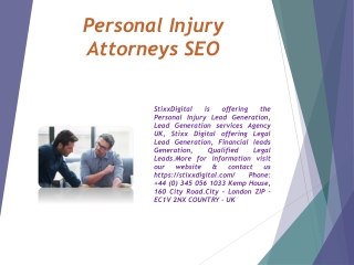 Personal Injury Attorneys SEO