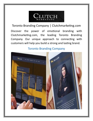 Toronto Branding Company  Clutchmarketing