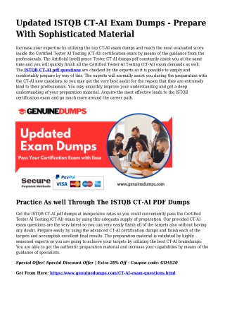 Essential CT-AI PDF Dumps for Major Scores