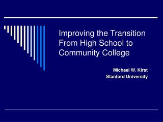 an analysis of the transition from high school to college 3 facilitating the high school-to-college transition for students with psychiatric disabilities: information and strategies for school counselors. an analysis of the transition from high school to college 3 facilitating the high school-to-college transition for students with psychiatric disabilities: information and strategies for school counselors.