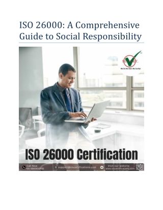 ISO 26000: A Comprehensive Guide to Social Responsibility