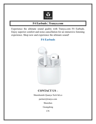 F4 Earbuds  Tranya.com