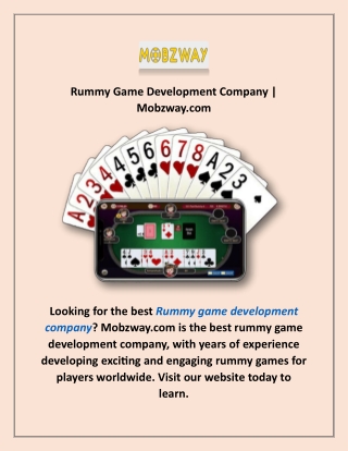 Rummy Game Development Company