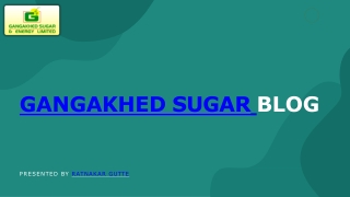 Gangakhed Sugar & Energy Limited