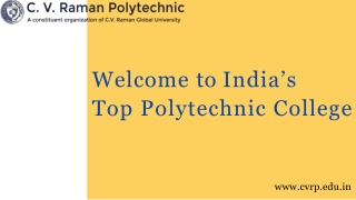 top polytechnic college in India