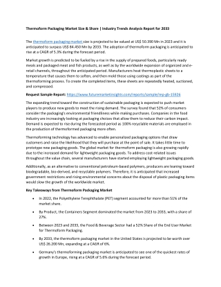 Thermoform Packaging Market Size